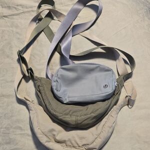 Gray, Olive and Beige Crossbody Bags Bundle